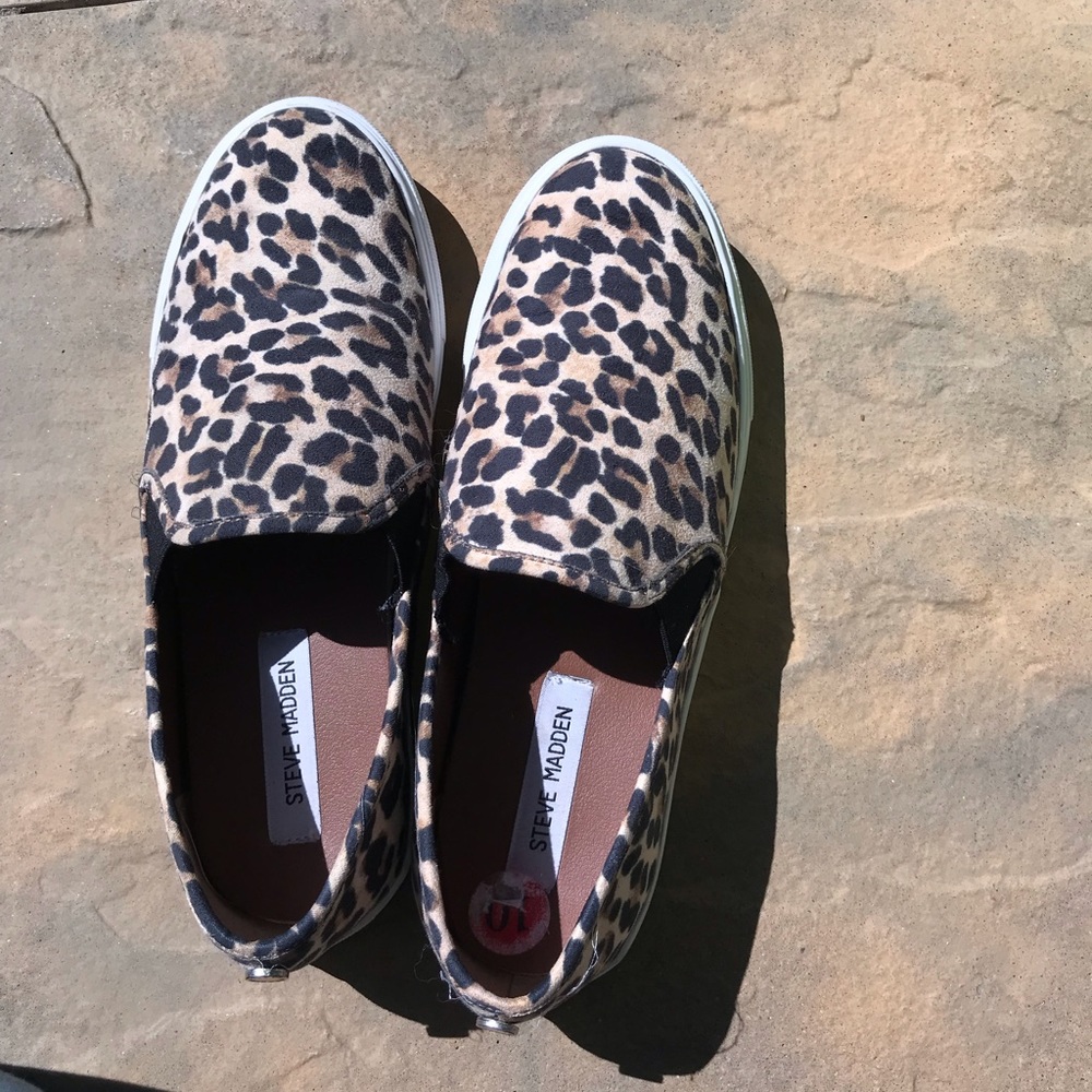 Steve Madden Cheetah Slip Ons